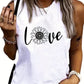 Ladies' Fashionable Sleeveless T-shirt With Personalized Letters, Flowers, Creative Patterns, Printed Casual Round Neck Vest - Enfance-Heureuse