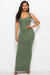 Scoop Neck Wide Strap Maxi Dress - Enfance-Heureuse