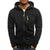 Men's Casual Zipper Hooded Sweater Solid Color Sports Fitness Jackets Cardigan - Enfance-Heureuse