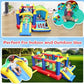 7 In 1 Inflatable Bounce House, Bouncy House With Ball Pit For Kids Indoor Outdoor Party Family Fun, Obstacles, Toddler Bouncy Castle With Ball Pit For Birthday Party Gifts - Enfance-Heureuse