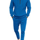 Men's Full Size Waffle-Knit Half Zipper Hoodie and Pants Set Plus Size - Enfance-Heureuse