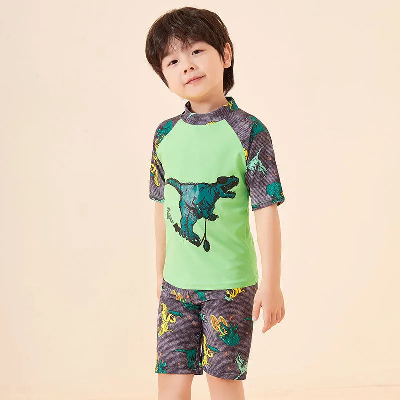 Plus Size Youth Trunks Swimming Cap Suit - Enfance-Heureuse