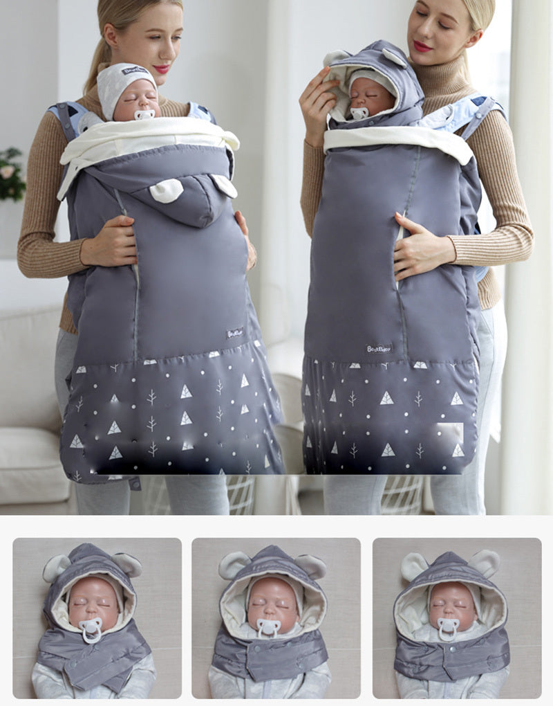 Warm Baby Carrier Cloak Cover Windproof Quilt Stroller Accessories - Enfance-Heureuse