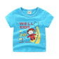 Children's summer cartoon print T-shirt - Enfance-Heureuse