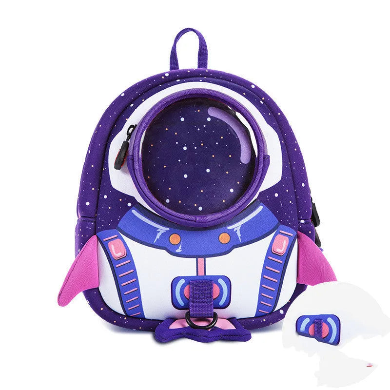 Shoulder Messenger Cartoon Backpack Kindergarten School Bag - Enfance-Heureuse
