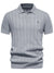 Men's Collared Neck Short Sleeve Knit Polo - Enfance-Heureuse