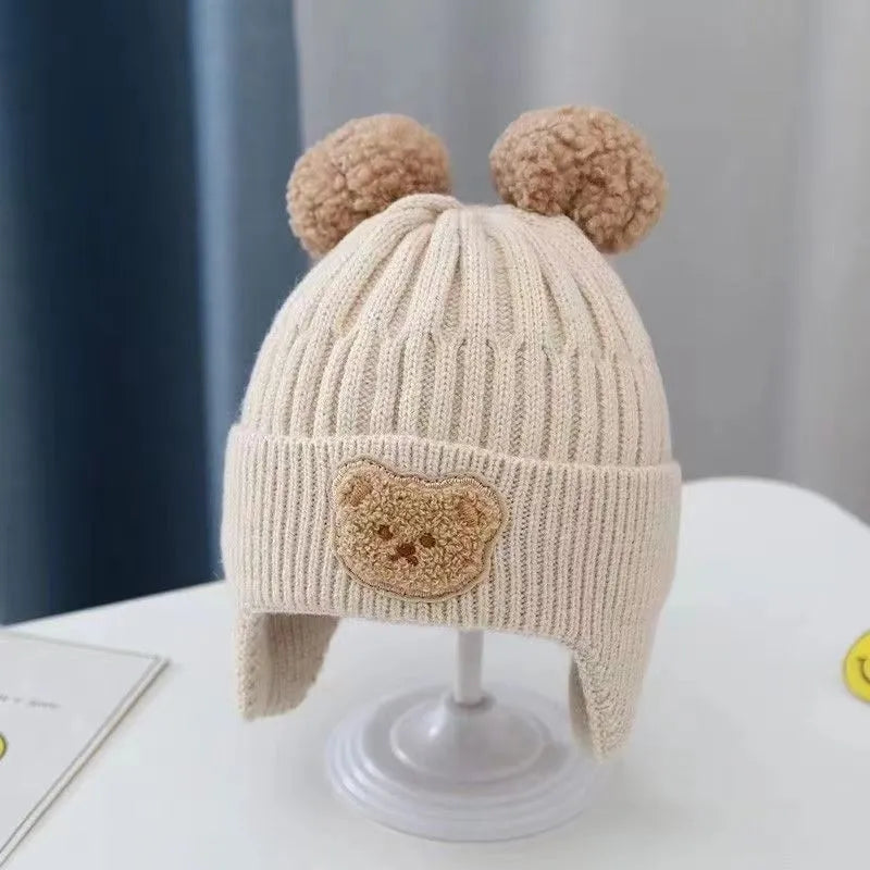 Children's Hat Autumn And Winter Girls Sleeve Cap Korean Style - Enfance-Heureuse