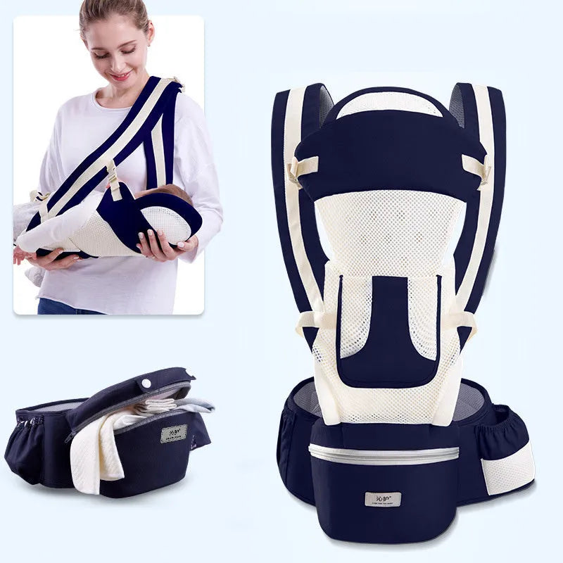 Ergonomique Porte-Bébé Infantile Bébé Siège Pour Hanche Hipseat Transporteur 3 Dans 1 Avant Face Ergonomique Kangourou Bébé Wrap Sling - Enfance-Heureuse