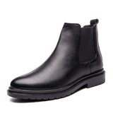 Mens Fashion Wedding Party Dresses Warm Cotton Winter Boots Cow Leather - Enfance-Heureuse