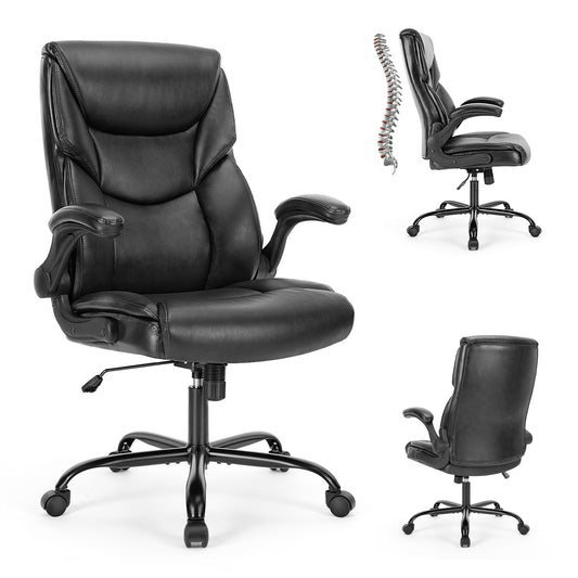 PU Leather Office Chair - Enfance-Heureuse