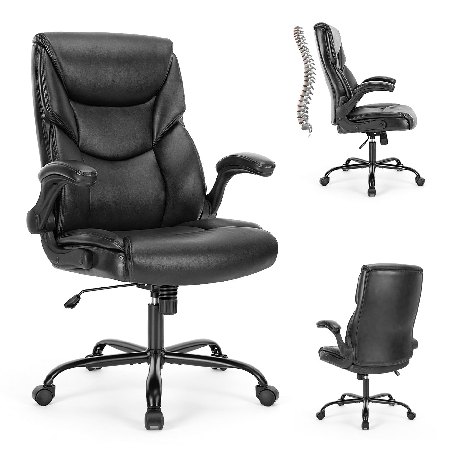 PU Leather Office Chair - Enfance-Heureuse