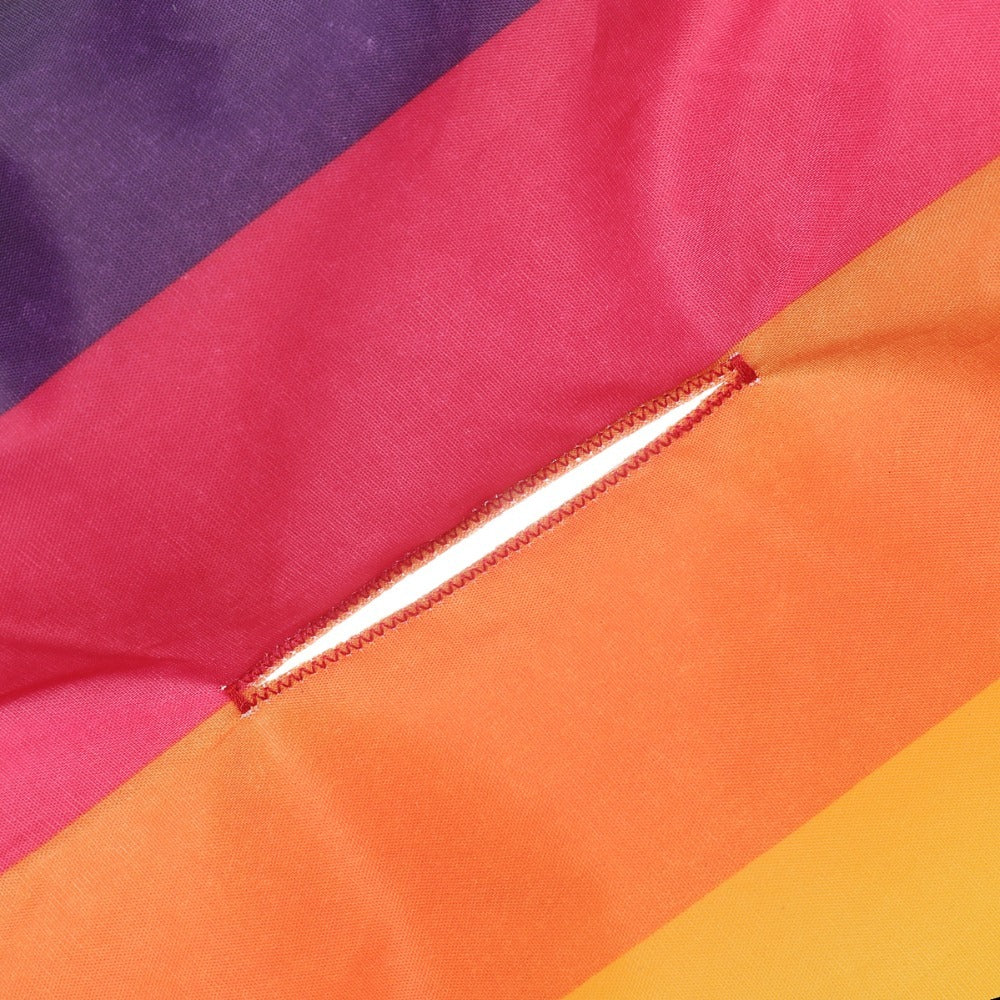 Cojín para cochecito de bebé, cojín de algodón, color arcoíris, suave y grueso, para silla de coche BB