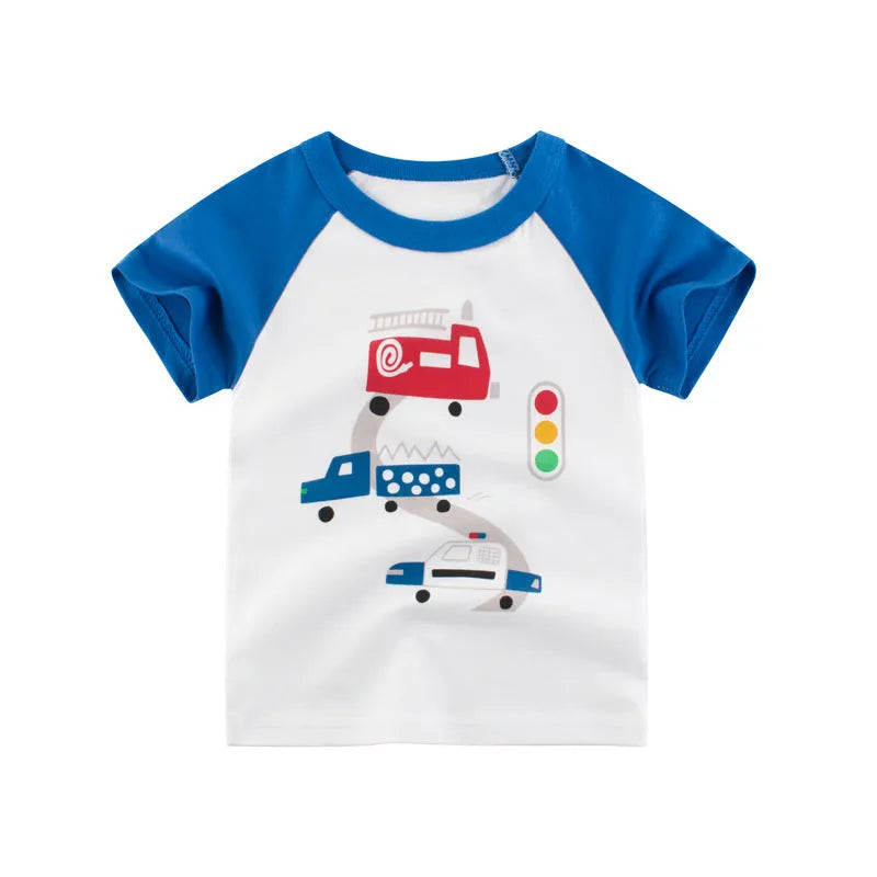 Korean children's short sleeve T-shirt - Enfance-Heureuse