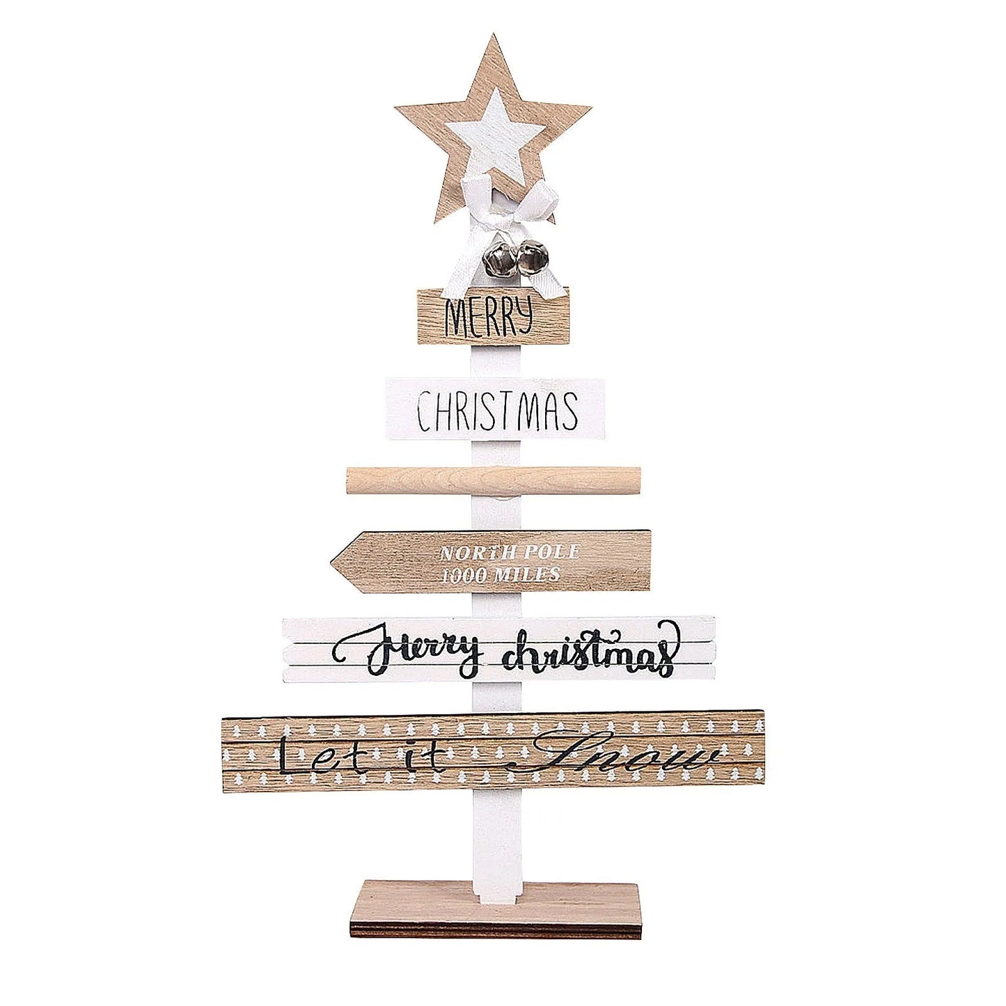 Christmas decorations with English letters - Enfance-Heureuse