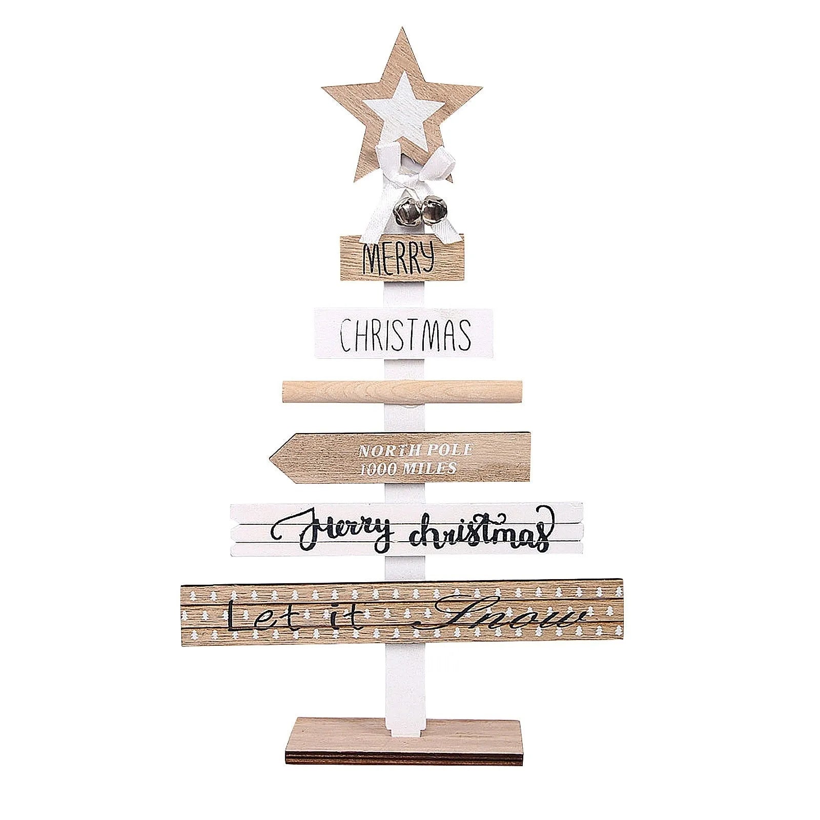 Christmas decorations with English letters - Enfance-Heureuse