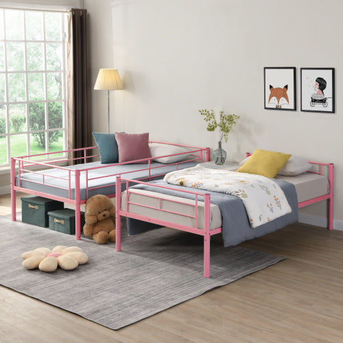 METAL BUNK BED Twin Over Twin - Enfance-Heureuse
