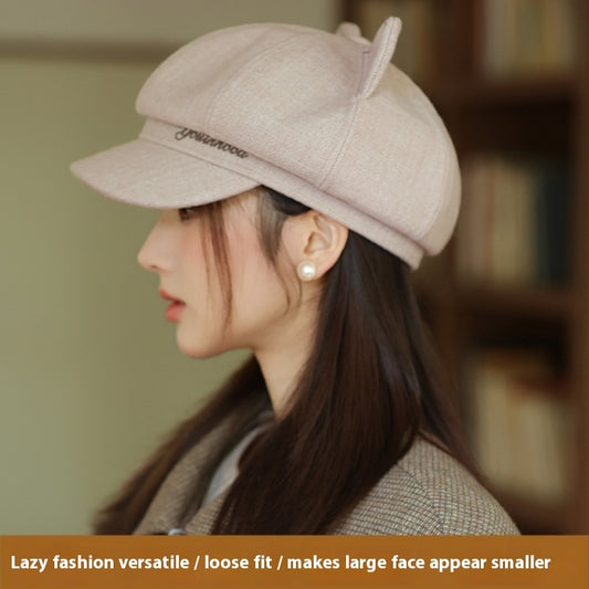 Cute Youth-looking Painter Cap Casual Letters