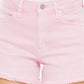 Kancan Raw Hem High Waist Denim Shorts - Enfance-Heureuse