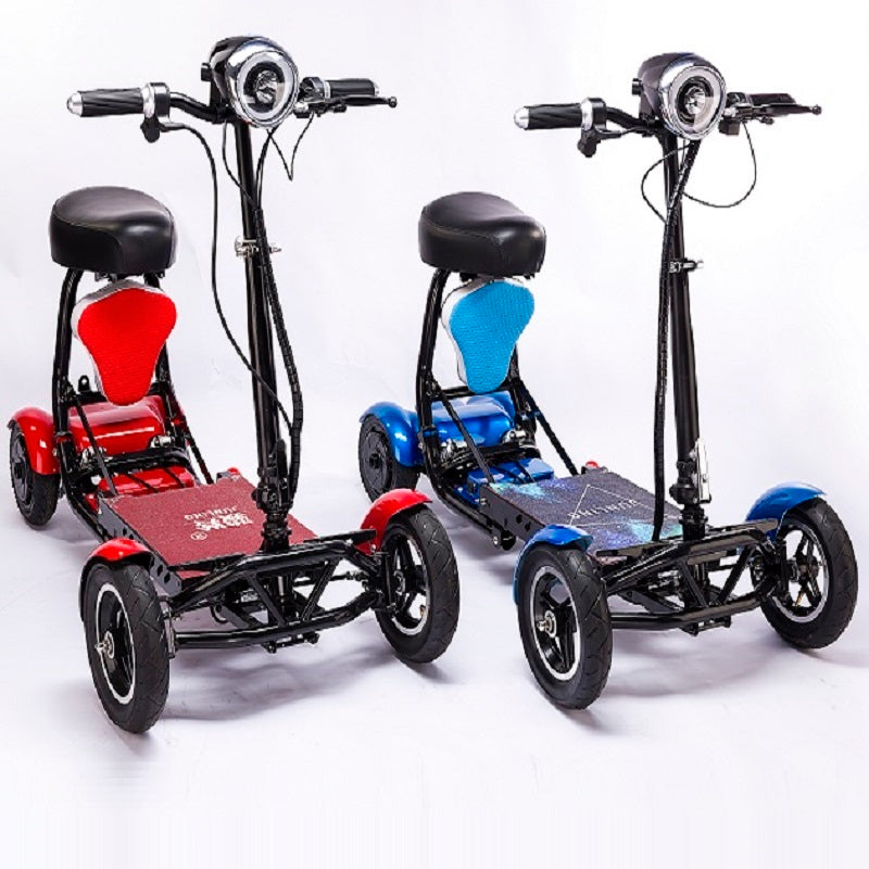 Cyungbok Mini vélo électrique pliable à quatre roues pour adultes, scooter de transport pour personnes âgées