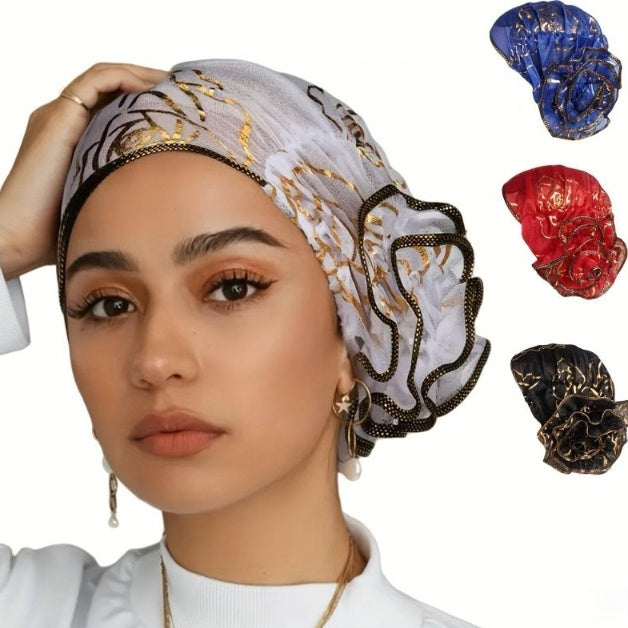 Black Gold Rose Sleeve Cap