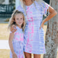 Women Tie-Dye Belted T-Shirt Dress - Enfance-Heureuse