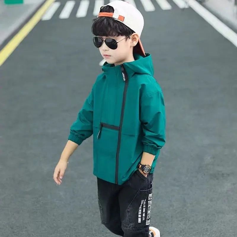 Simple And Creative Boys' Casual Jacket - Enfance-Heureuse
