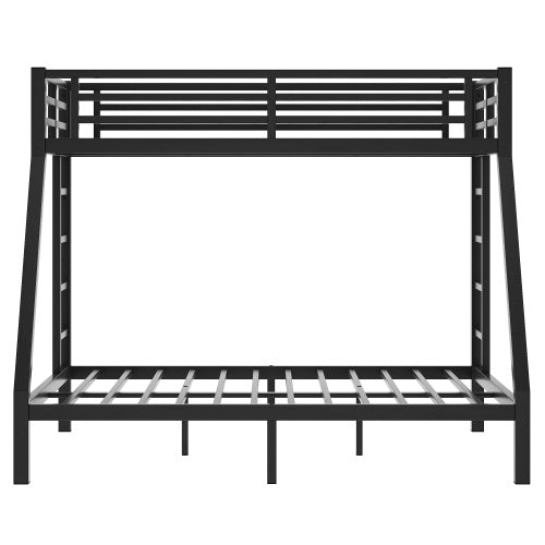 Metal Twin XL Over Queen Bunk Bed For Teens And Adults,Space-Saving Noise Reduced No Box Spring Needed - Enfance-Heureuse