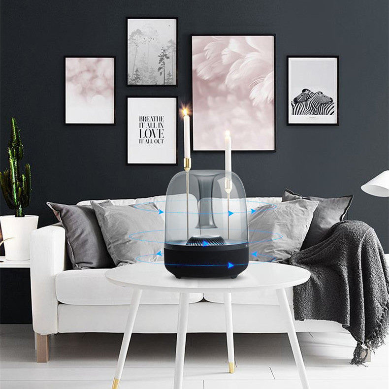 Altavoz de cristal azul para ordenador de escritorio MINI Bass