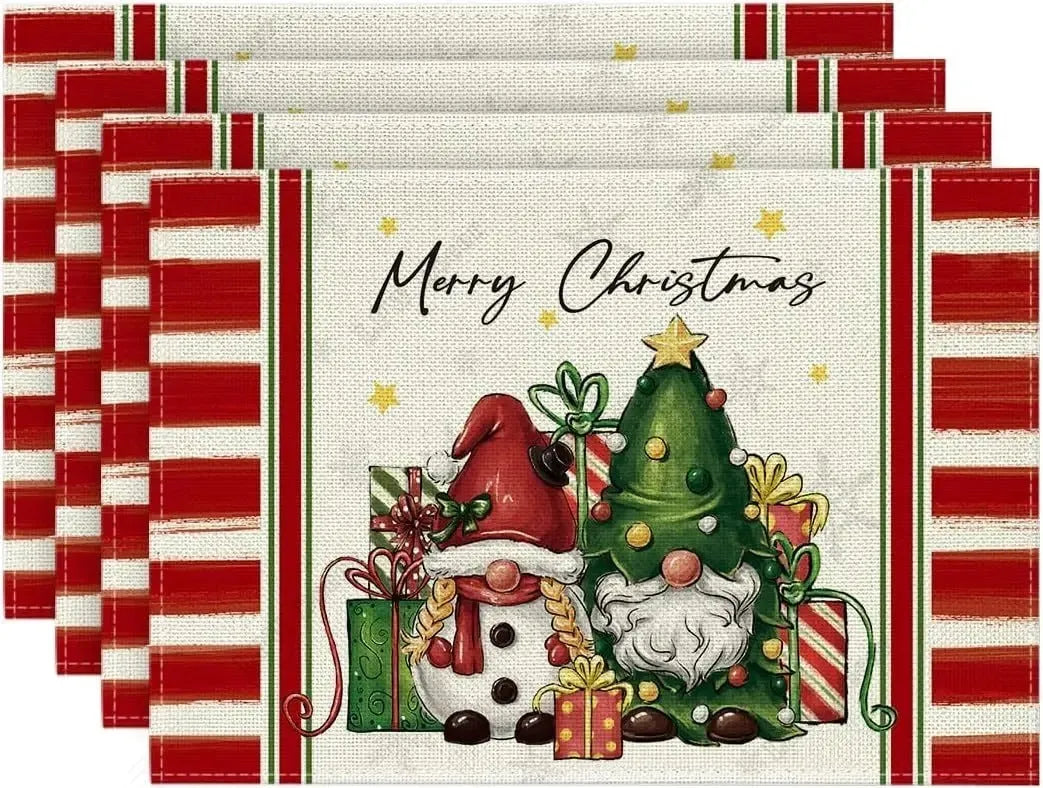 Christmas Holiday Decoration Insulation Anti-scald Placemat - Enfance-Heureuse