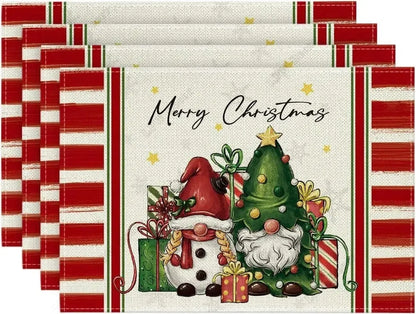 Christmas Holiday Decoration Insulation Anti-scald Placemat - Enfance-Heureuse