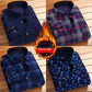 Thickened Velvet Padded Shirt Thermal Plaid - Enfance-Heureuse