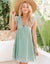 Lace Dresses With Pocket Summer Sleeveless Jacquard Cutout V-Neck Beach Dress - Enfance-Heureuse