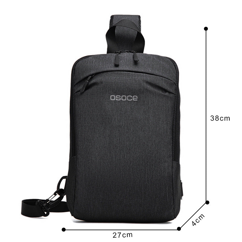 Trendy Men's Chest Bag Oxford Cloth Outdoor Casual Messenger - Enfance-Heureuse