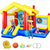 8 In 1 Inflatable Bounce House With Blower Basketball Hoop Ocean Balls Ring-toss Game Target And Sticky Ball Game For Kids - Enfance-Heureuse
