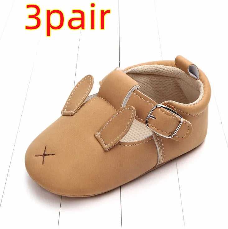 Spring and autumn cartoon animal baby shoes matte leather non-slip soft bottom baby shoes wholesale 0884 - Enfance-Heureuse