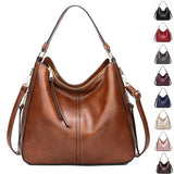 Hobos Zipper Bucket Bags With Adjustable Shoulder-strap Handbags Temperament High Capacity Messenger Shoulder Bag For Women - Enfance-Heureuse