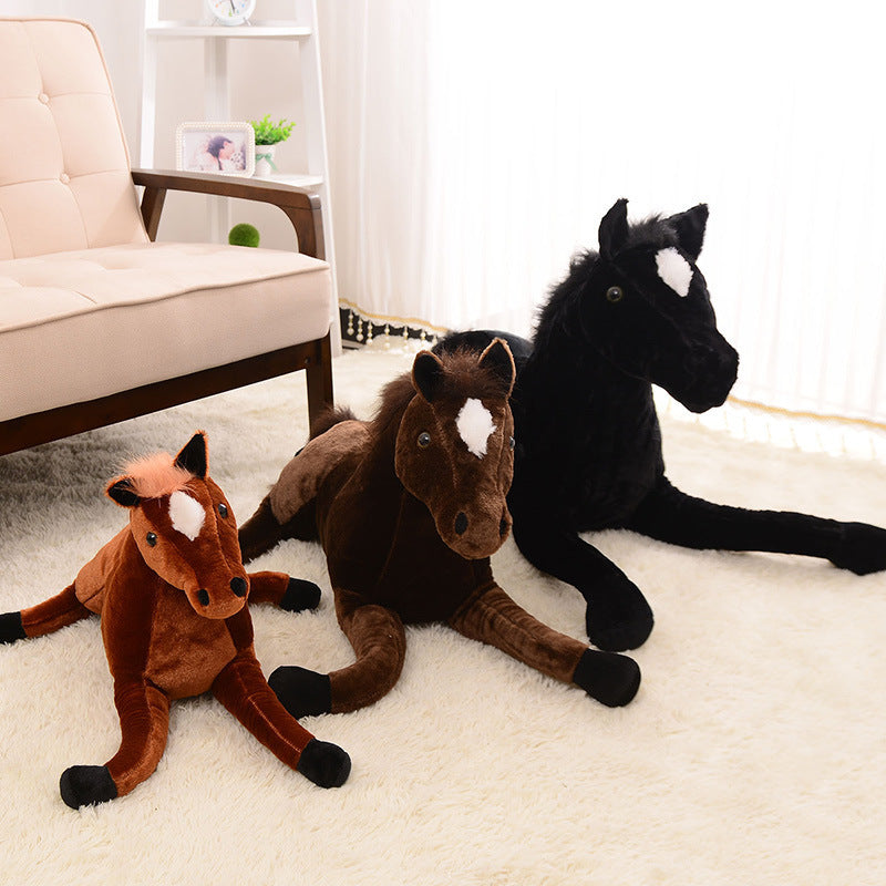 Children's plush toy horse doll - Enfance-Heureuse