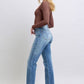 Judy Blue Full Size Run Vintage Wash Thermal Straight Jeans - Enfance-Heureuse