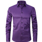 Men's Stretch Shirt Long Sleeve Non-ironing Slim Fit - Enfance-Heureuse