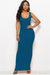 Scoop Neck Wide Strap Maxi Dress - Enfance-Heureuse