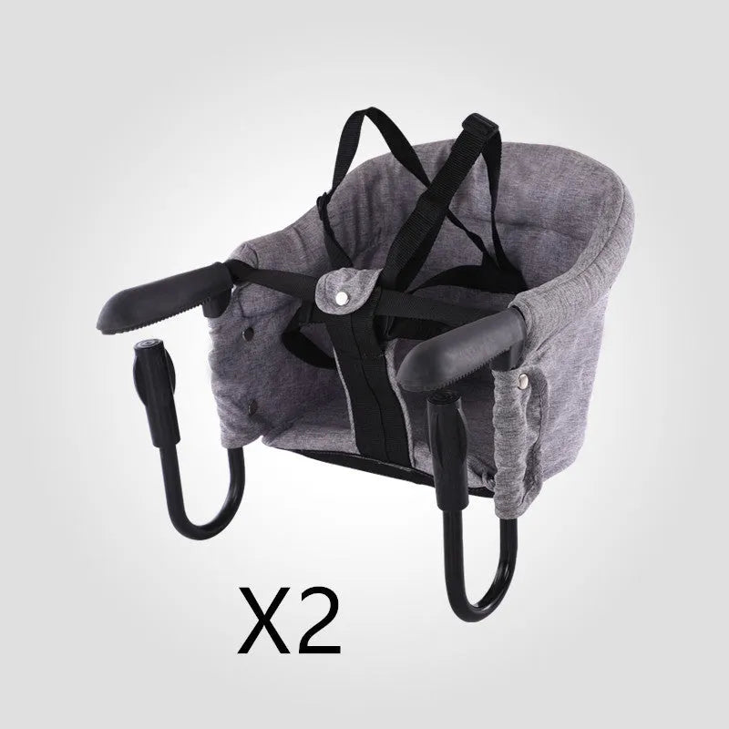 Chaise haute portable pour bébé, pour salle à manger | housse à manger | ceinture de sécurité | accessoire de soin pour bébé - Enfance-Heureuse