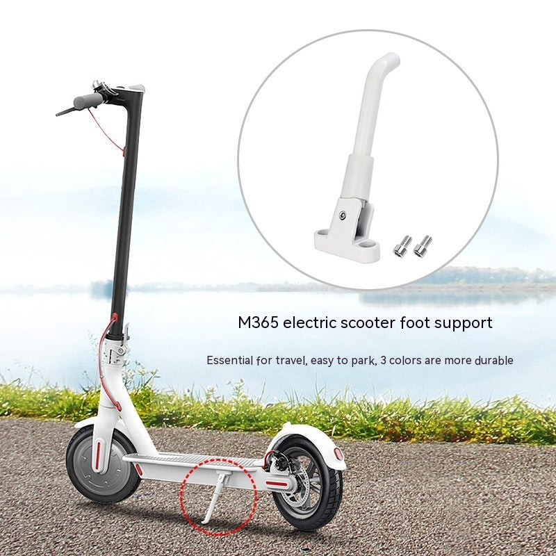 Electric Scooter Accessories Aluminum Alloy Foot Brace Black White And Gray With Screws - Enfance-Heureuse