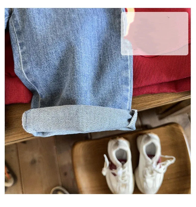 Jeans For Children In Spring Wear - Enfance-Heureuse