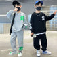 Suit Middle Boys' Clothes Sports Sweater Two-piece Set - Enfance-Heureuse