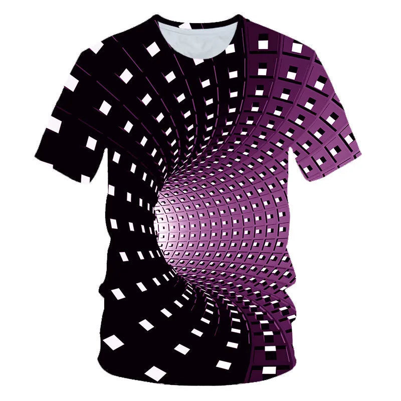 Children's Digital Print Short Sleeve T-shirt - Enfance-Heureuse