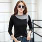 Fleece-lined Korean Style Slimming Bottoming Shirt Autumn And Winter