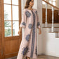 Long Women's Robe, Round Neck And Printed Dress - Enfance-Heureuse