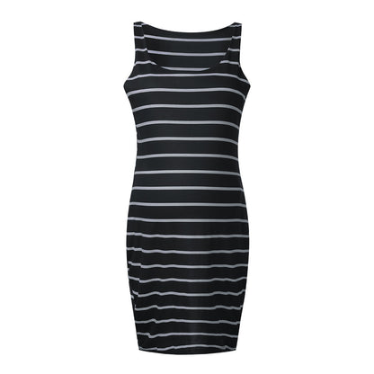 Striped Maternity Vest Dress - Enfance-Heureuse