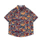 Retro Printed Shirt Short Sleeve Loose Design - Enfance-Heureuse