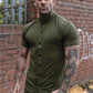 New Summer Shirt Fitness Clothing Cotton Tops Short Sleeve Sports Shirts Brand Mens Short Cool Casual Fashion Breathable Shirt - Enfance-Heureuse